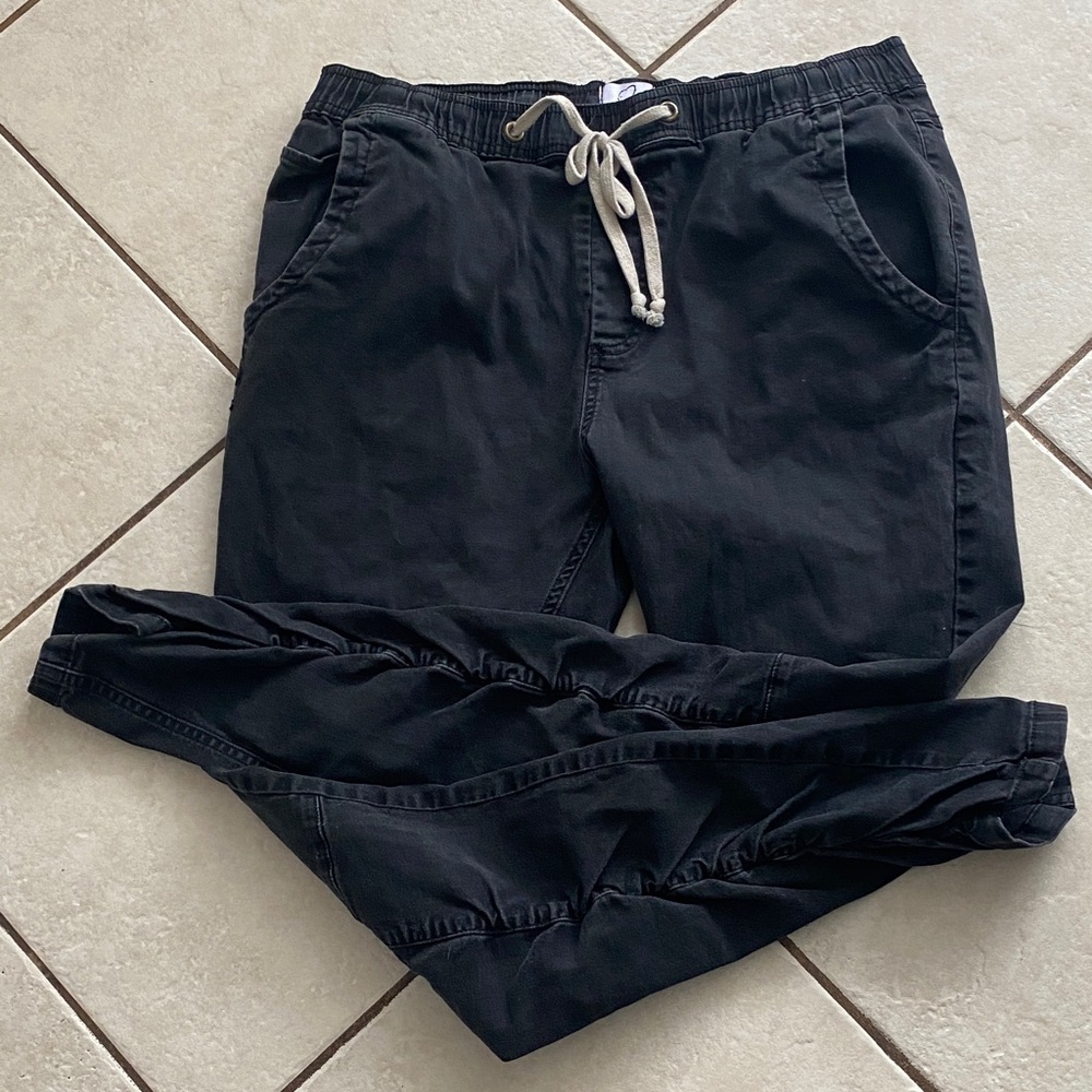 Kuwalla-Tee Black Joggers with Drawstring Waist - Picture 3 of 5